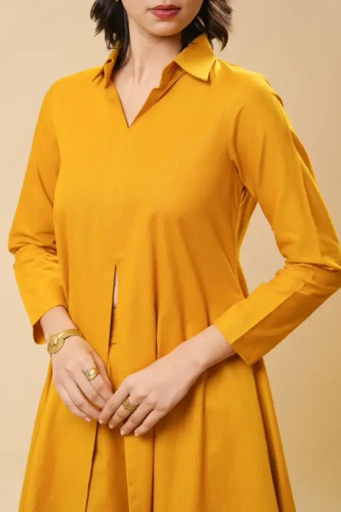 MID SLIT CO-ORDS [MUSTARD]